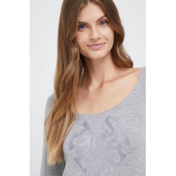 Pepe Jeans longsleeve femei, culoarea gri