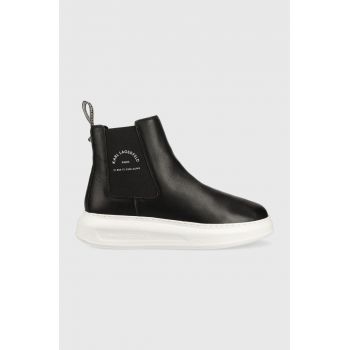 Karl Lagerfeld pantofi inalti Kapri Mens barbati, culoarea negru