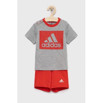 adidas trening de bumbac pentru copii culoarea rosu