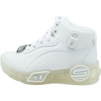 Ghete copii Skechers S-Lights Remix 310100LWHT