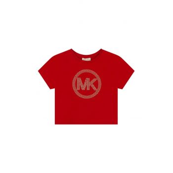 Michael Kors tricou de bumbac pentru copii culoarea rosu ieftin