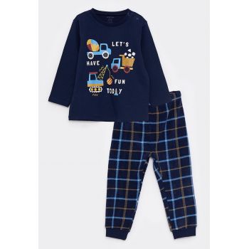 Pijama de bumbac cu model