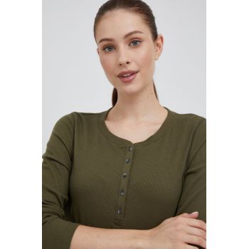 GAP longsleeve femei, culoarea verde