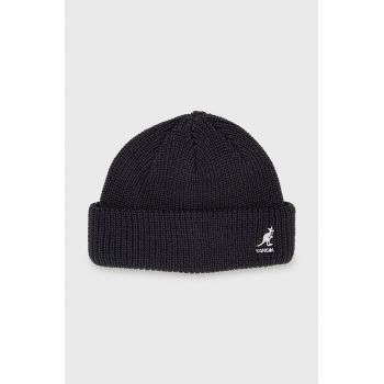 Kangol caciula culoarea gri, din tricot gros