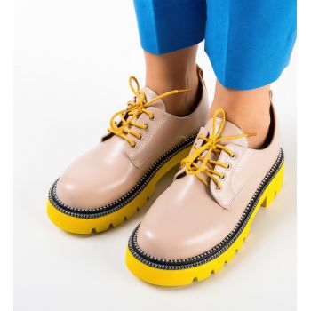 Pantofi casual dama Sacha Bej