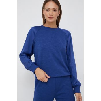 United Colors of Benetton bluza femei, culoarea albastru marin, neted