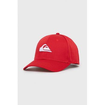 Quiksilver șapcă culoarea roz, cu imprimeu