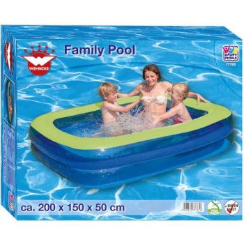Piscina gonflabila Happy People Family Pool cu 2 inele 200 x 150 x 50 cm