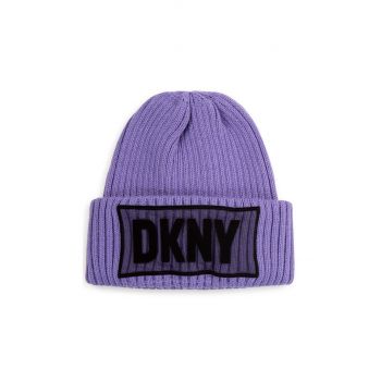 Dkny caciula copii culoarea violet,