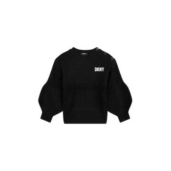 Dkny pulover copii culoarea negru ieftin