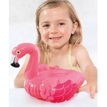 Jucarie gonflabila pentru piscina sau cada Intex 58590 flamingo roz 30 cm