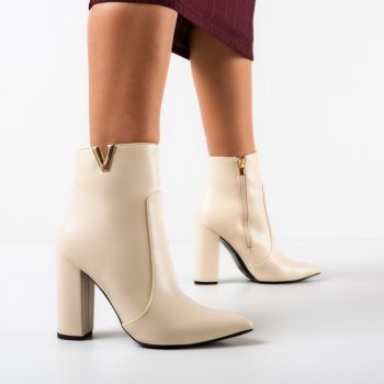 Botine dama Faizah Bej Botine dama Faizah Bej