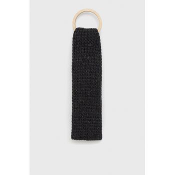 Jack & Jones fular impletit barbati, culoarea gri, melanj