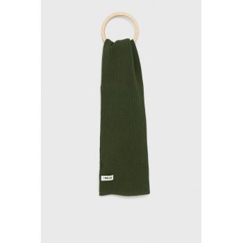 Solid fular barbati, culoarea verde, neted