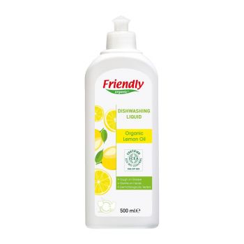 Detergent de vase cu aroma de lamaie Friendly Organic 1000 ml la reducere