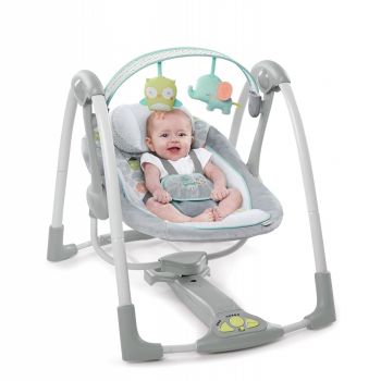 Leagan portabil Swing n Go Portable Swing Hugs  Hoots Ingenuity