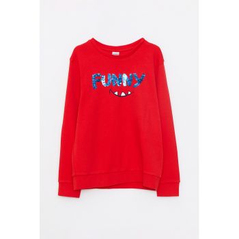 Bluza sport cu paiete reversibile
