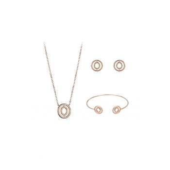Set de colier - bratara si cercei cu zirconia