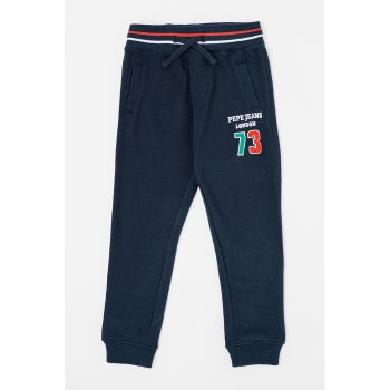 Pantaloni sport conici cu cordon in talie Oscar