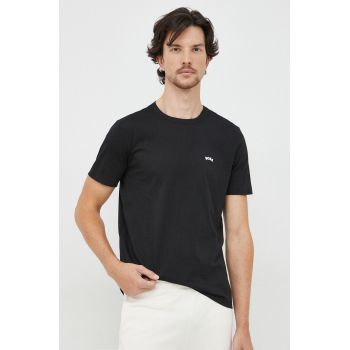 BOSS tricou din bumbac Boss Athleisure culoarea negru, neted