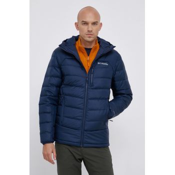 Columbia geacă de puf M Autumn Park Down Hooded Jacket bărbați, culoarea bleumarin, de tranziție 1930241 de firma originala