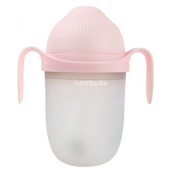 Biberon Anticolici Mombella Brest-Like 300ml Tetina 360 XL Hrana Densa 100 Silicon Old Roze la reducere