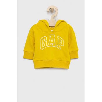 GAP bluza copii culoarea galben, cu imprimeu