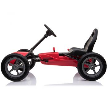 Kart cu pedale si roti gonflabile Corssa Kidscare Rosu de firma original