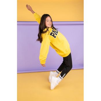 Coccodrillo leggins copii culoarea negru, cu imprimeu