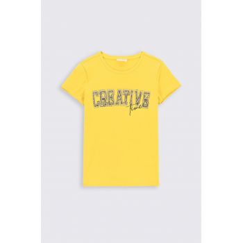 Coccodrillo tricou copii culoarea galben