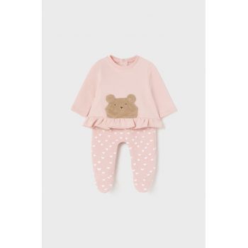 Mayoral Newborn compleu bebe culoarea roz