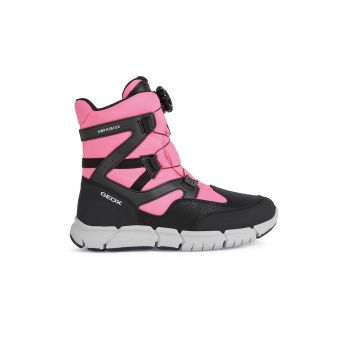 Ghete mid-calf cu garnituri sintetice