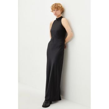 Rochie maxi slim fit de satin