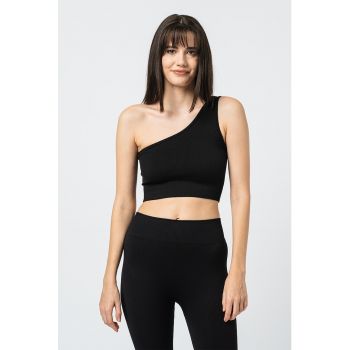 Top crop cu decolteu asimetric Jaia