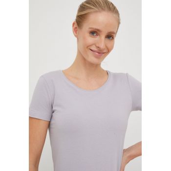 4F tricou femei, culoarea gri