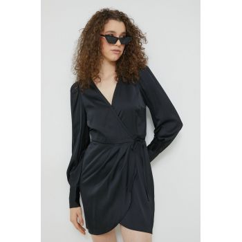 Abercrombie & Fitch rochie culoarea negru, mini, drept de firma originala