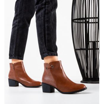 Botine dama Akron Camel