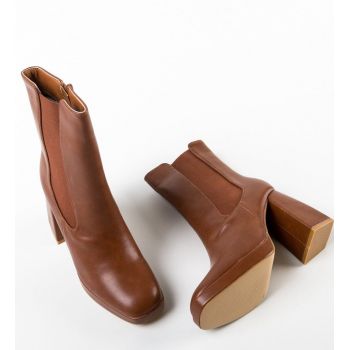 Botine dama Negon Camel