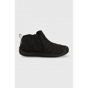 Keen pantofi femei, culoarea negru, cu toc plat, izolare usoara