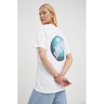 Levi's tricou din bumbac culoarea alb