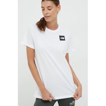 The North Face tricou din bumbac culoarea alb