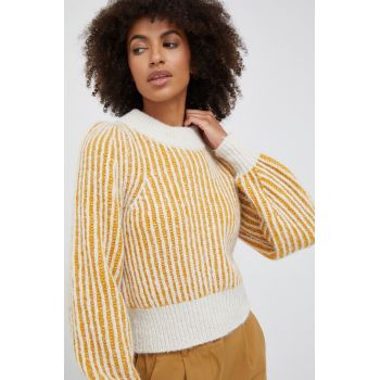 Vero Moda pulover femei, culoarea bej, călduros