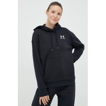 Under Armour bluză femei, culoarea negru, neted 1373033-690 ieftin