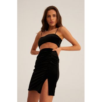 Undress Code Fustă culoarea negru, mini, model drept