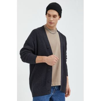 Abercrombie & Fitch cardigan barbati, culoarea gri ieftin