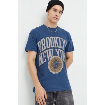 Abercrombie & Fitch tricou din bumbac cu imprimeu