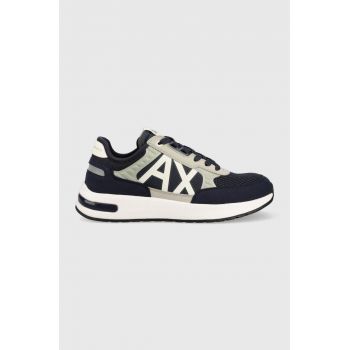 Armani Exchange sneakers culoarea albastru marin