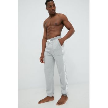 BOSS pantaloni de trening barbati, culoarea gri