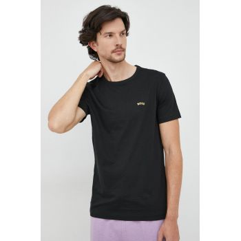 BOSS tricou din bumbac Boss Athleisure , culoarea negru, neted