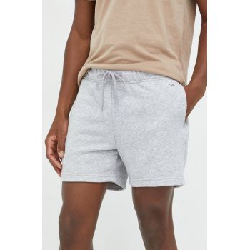 Hollister Co. pantaloni scurti barbati, culoarea gri, melanj